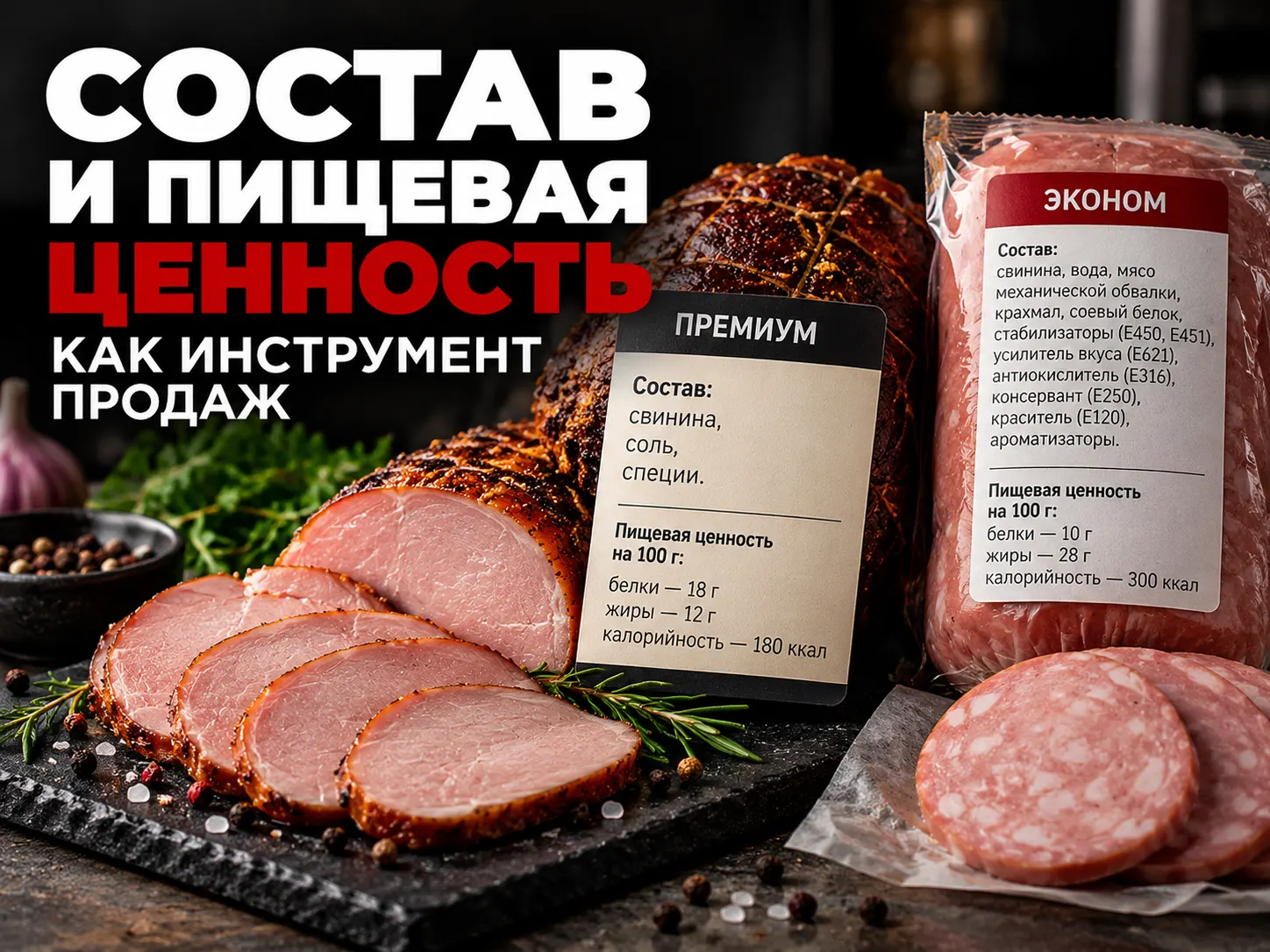 Состав и пищевая ценность продукции как инструмент продаж
