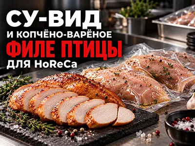 Cу-вид и копчёно-варёное филе птицы для HoReCa