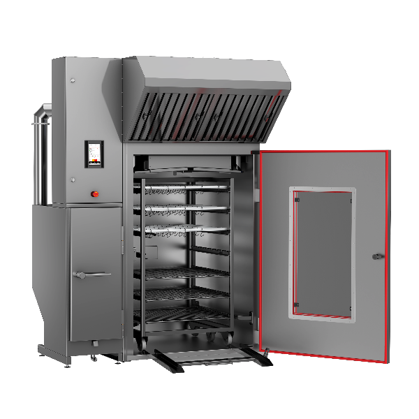 Коптильный аппарат Ижица-Z115-A с открытой дверью